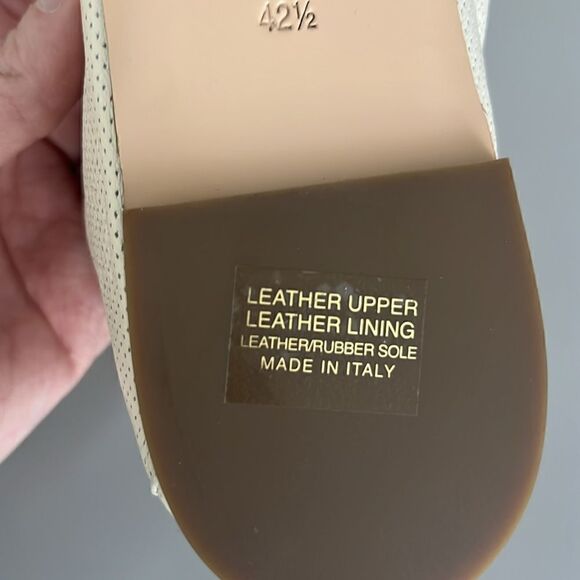 New AGL Women's Mara Spring Perforated Loafers in Gesso Size US 12 - Picture 7 of 14